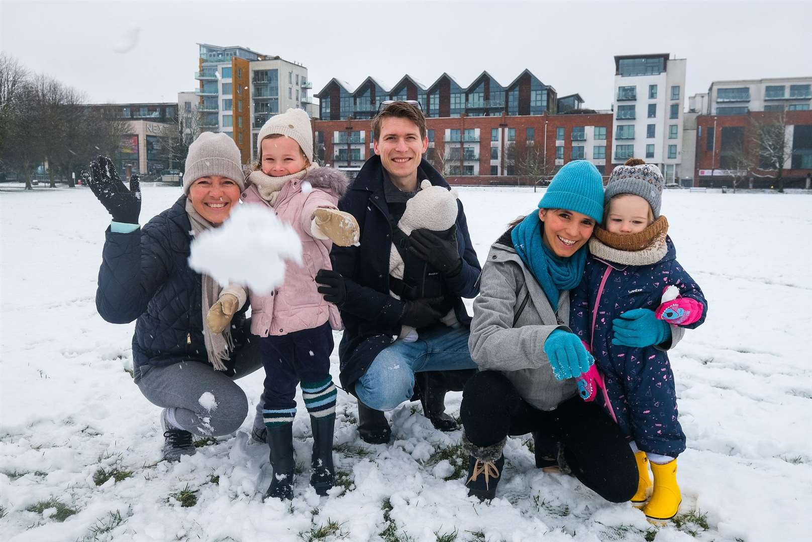 Family fun in the snow