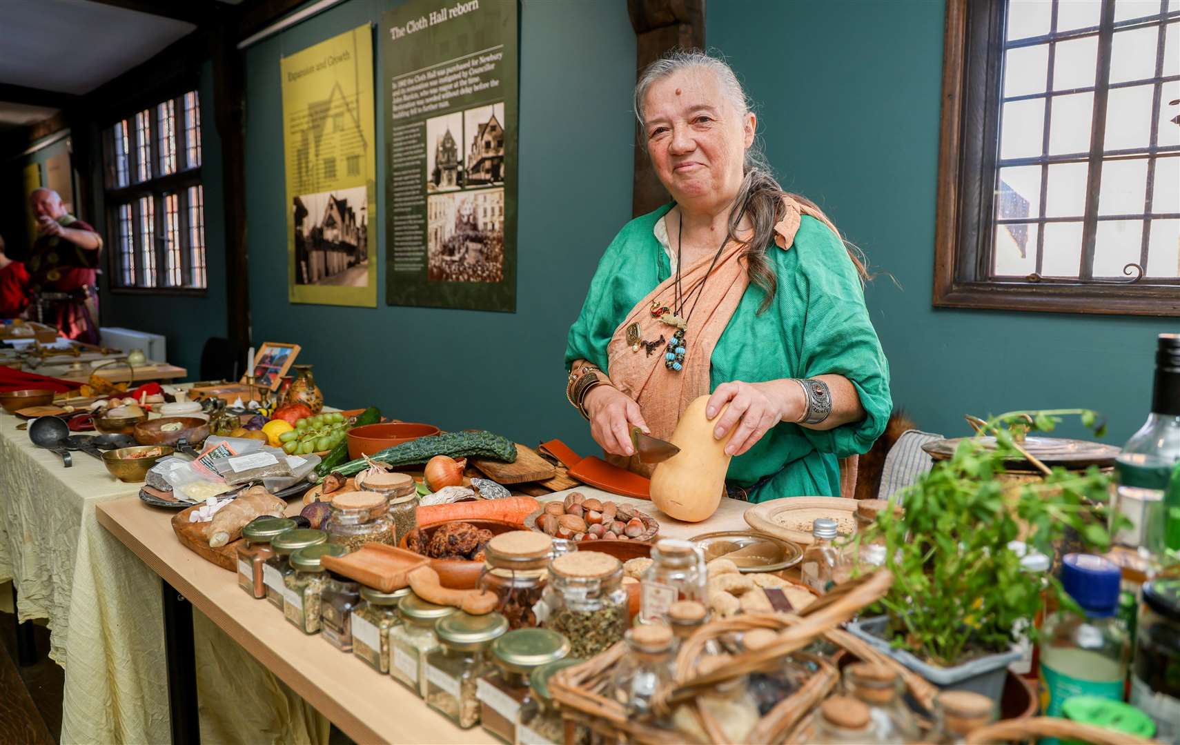 Janet Scanlan at Roman Family Fun Day at West Berkshire Museum