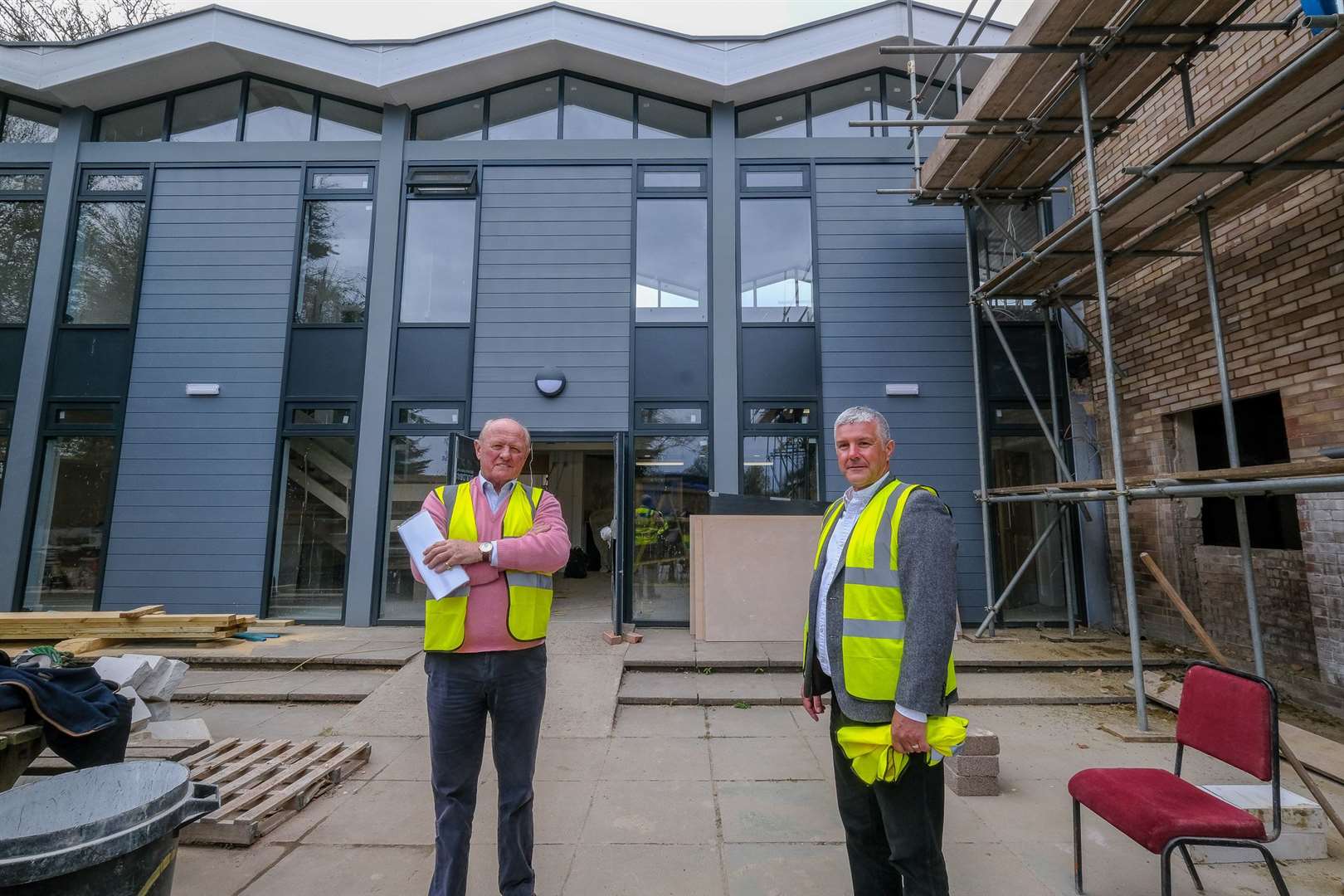 Roger Smee MBE, President of Berkshire Youth, with CEO David Seward. Picture Phil Cannings.