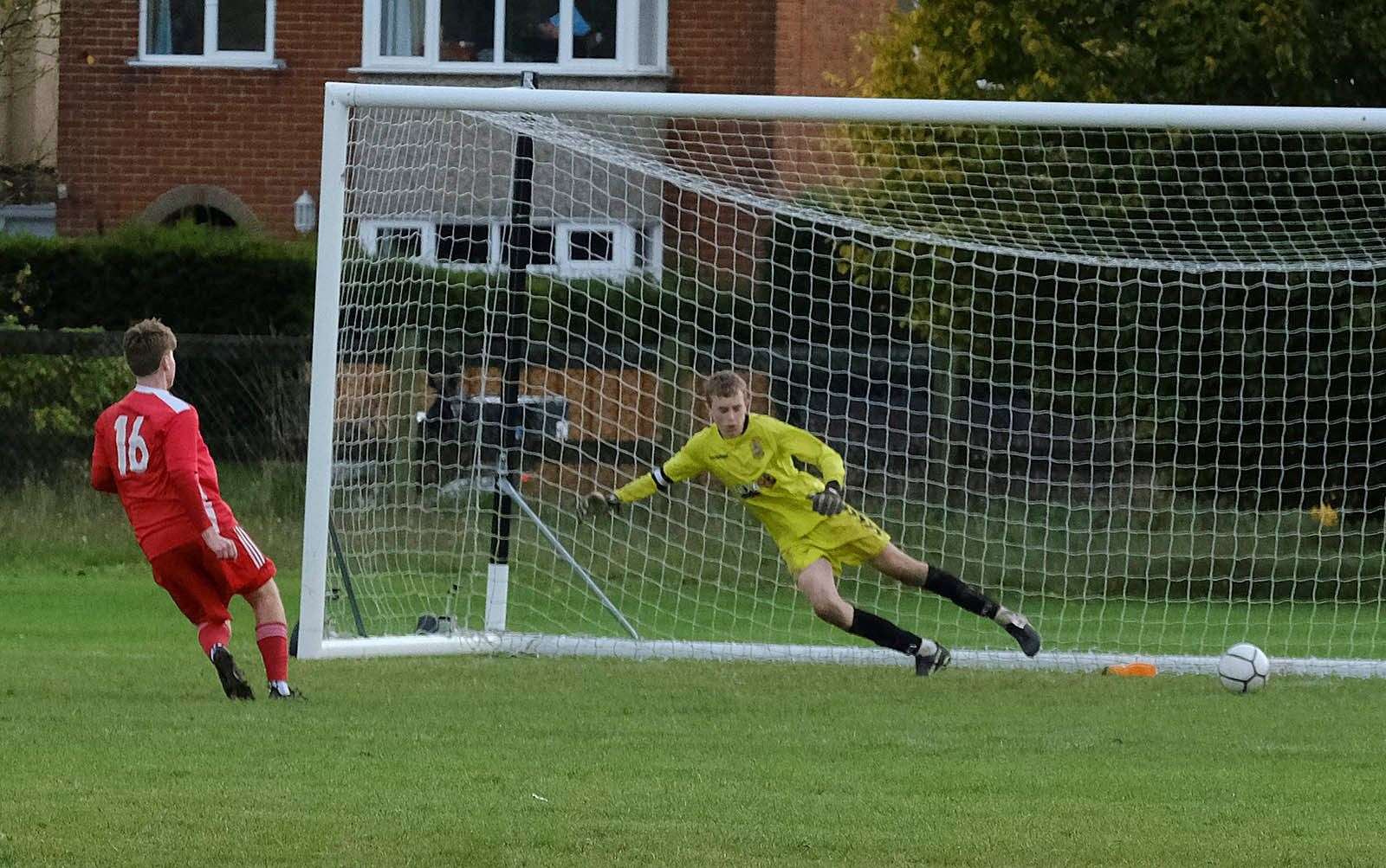 Action from Newbury FC vs Abingdon United Development
