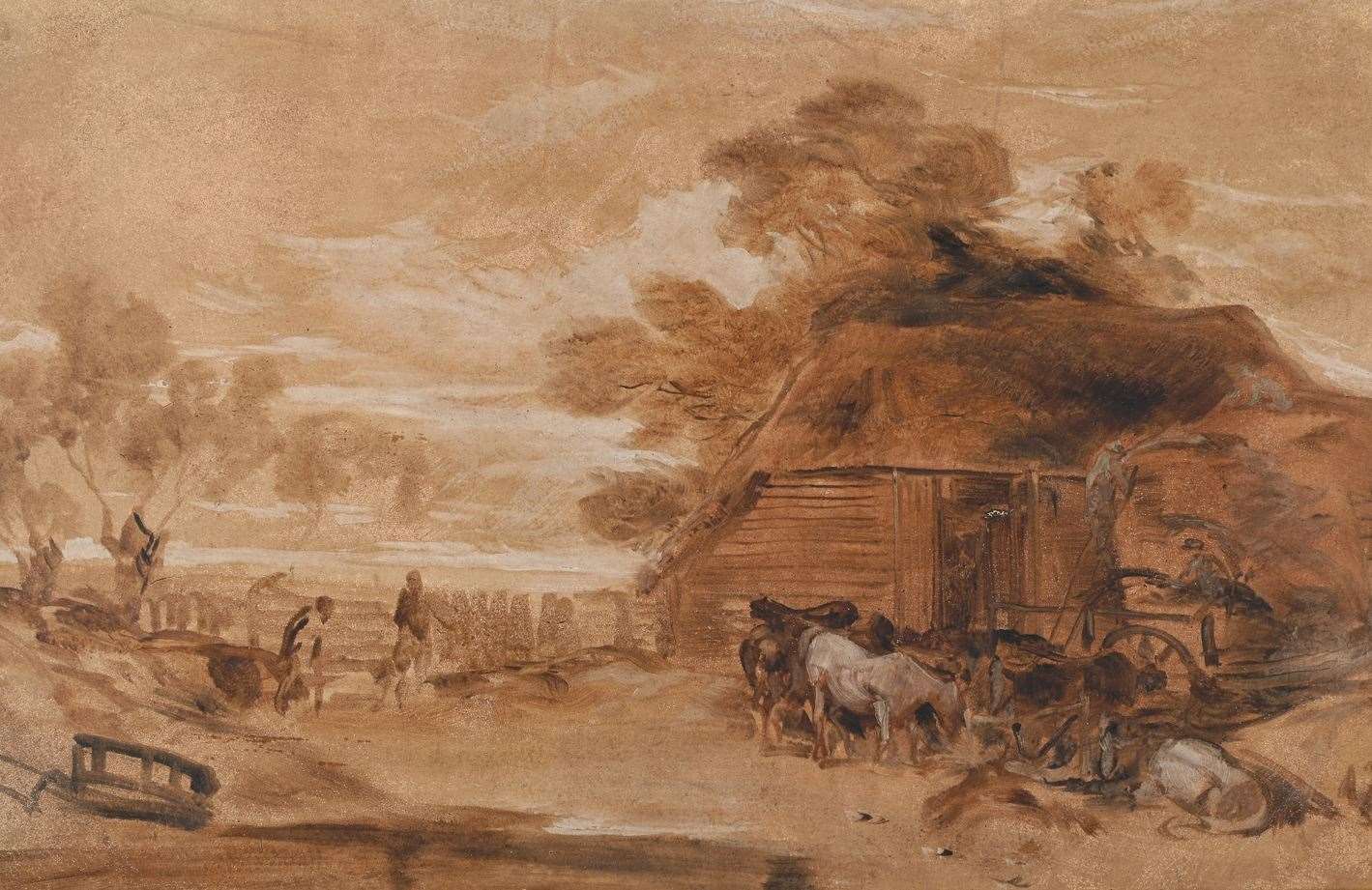 Turner, The Straw Yard copyright Dreweatts