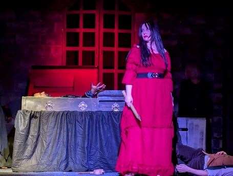 Compton Players Dracula, Dracula and Mina, Pic: Tony Gartshore