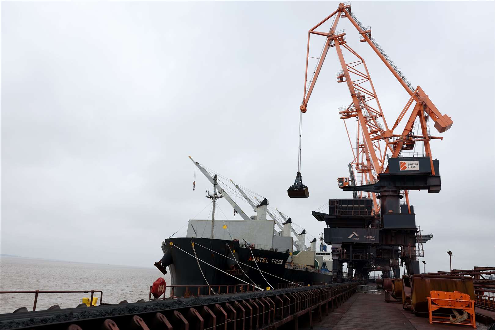 Two ships were being unloaded at Immingham on Tuesday (Darren Staples/PA)