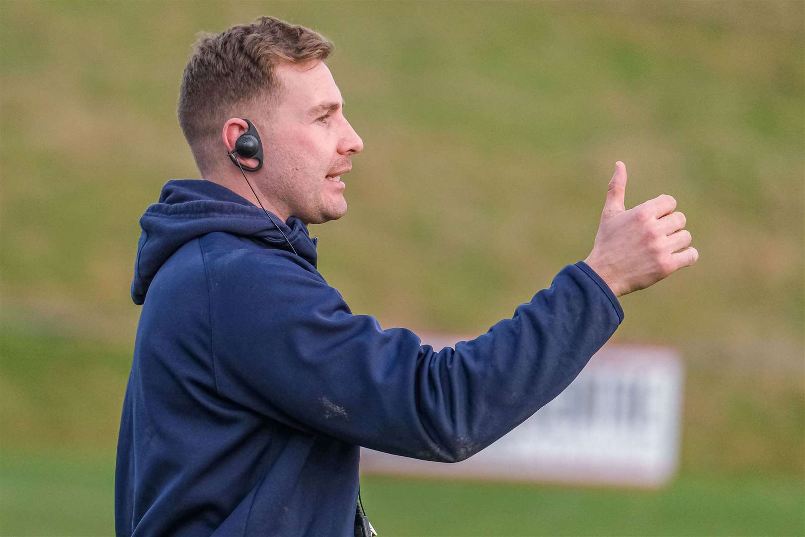 Newbury Blues head coach James McAvoy