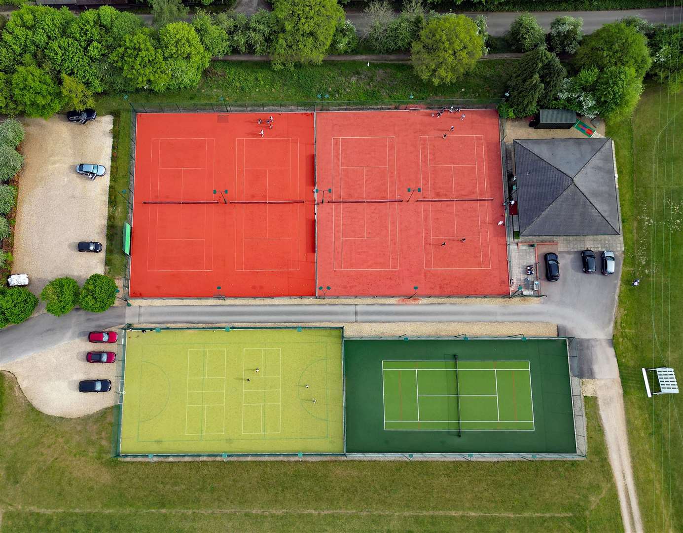 The new clay courts