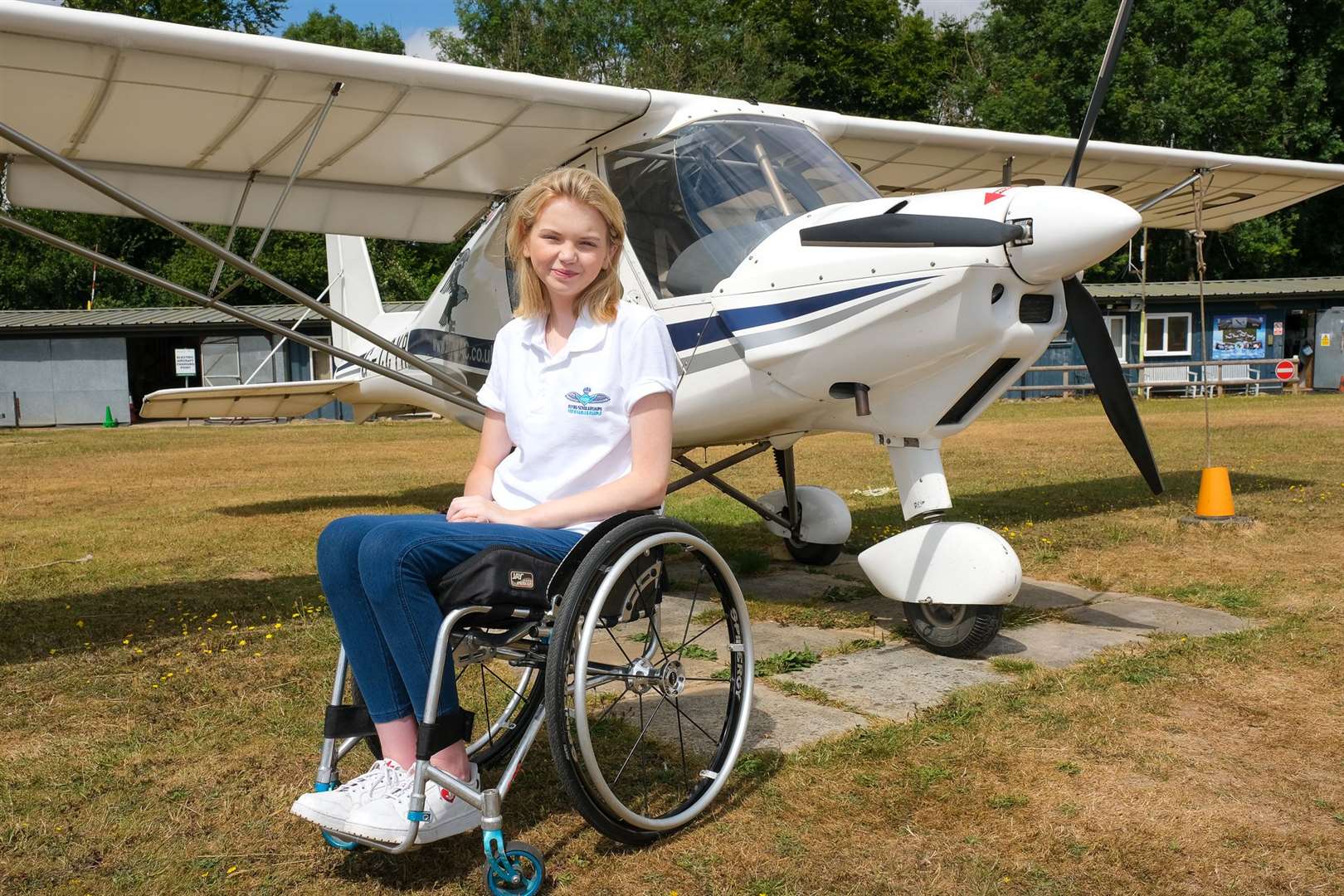 Abi Evans will learn to pilot a plane through Flying Scholarships for Disabled People