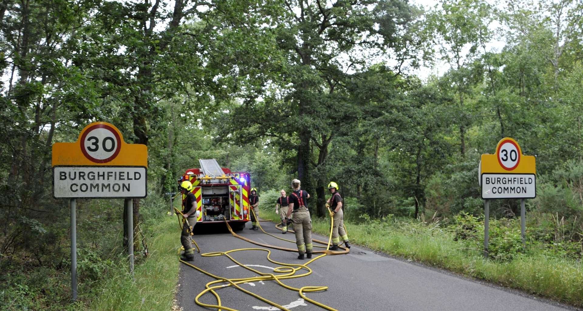 Woodland fire. Credit: Paul King