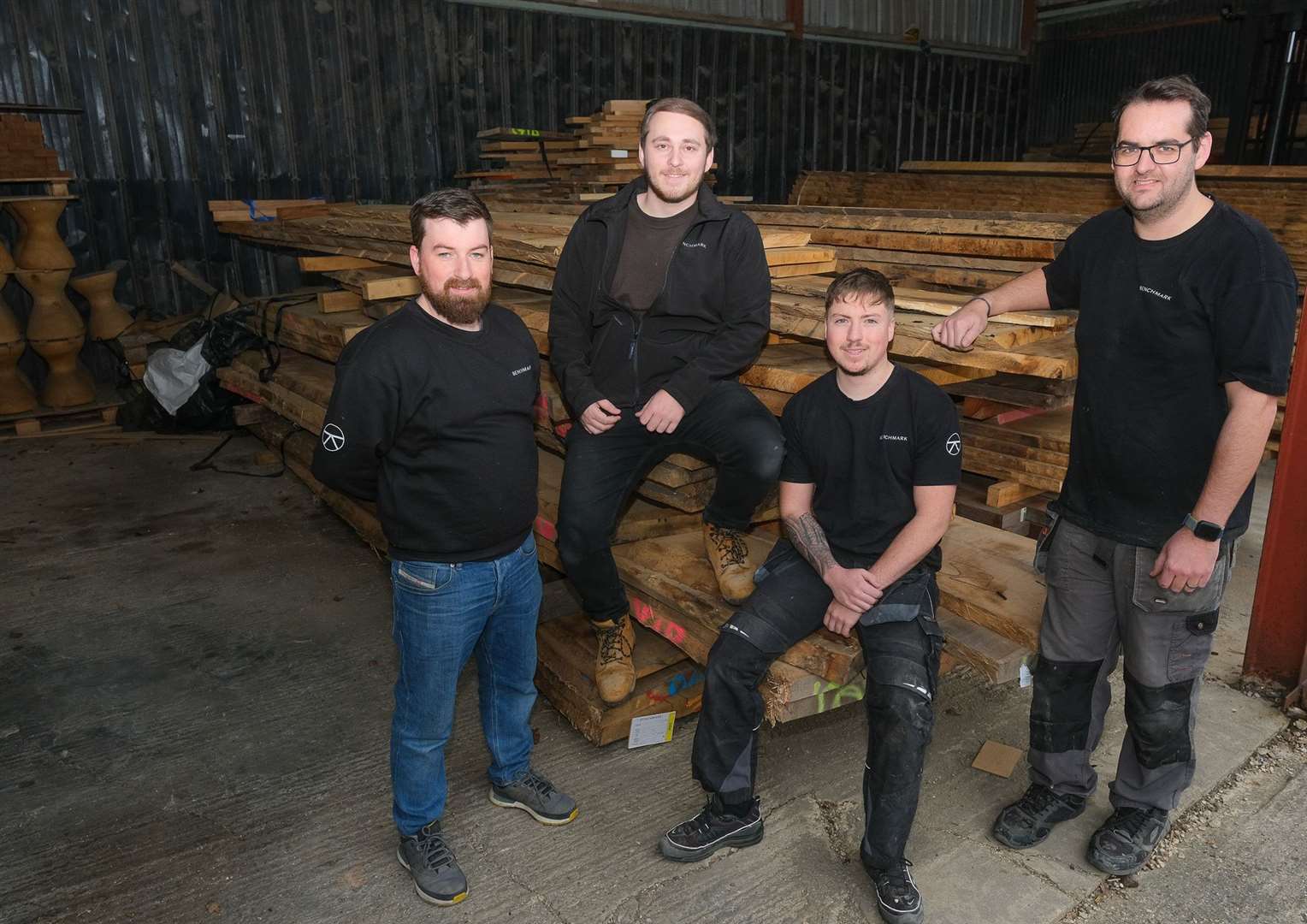 Benchmark's Martin O’Hara, Matthew Rawlings, Chris Vekony and Ben Clarridge