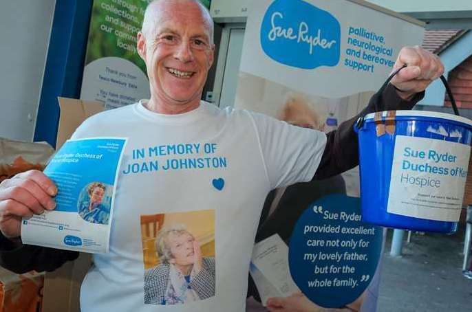 Andrew Johnston raising money for Sue Ryder