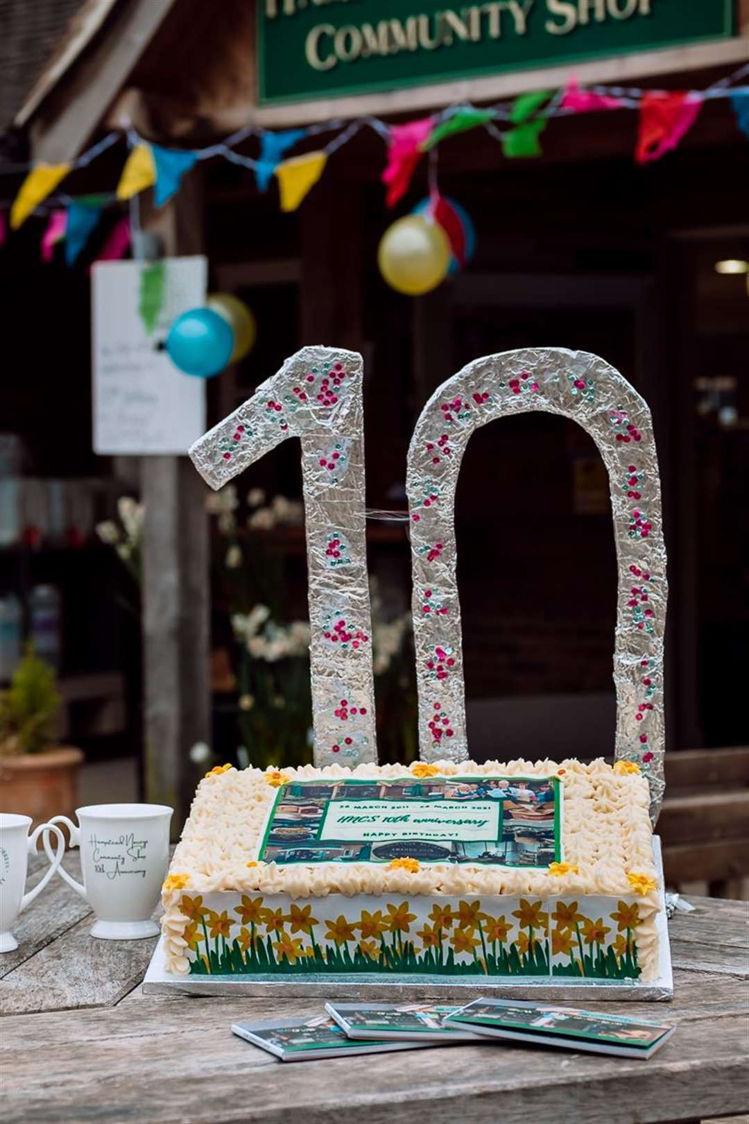 10th anniversary cake at the Hampstead Norreys Community Shop. (45960463)