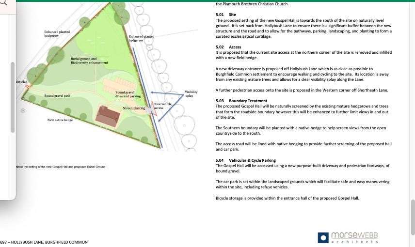 Plans for a church at Burghfield have been submitted