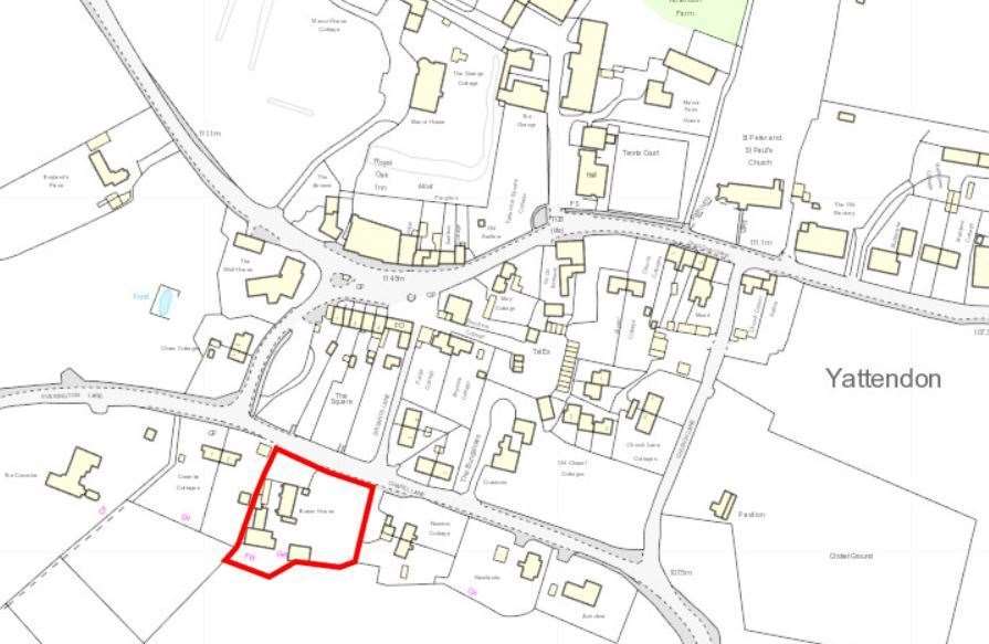 Location of the garage in Yattendon