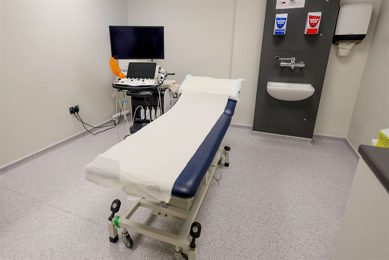 Ultrasound room inside the new Alston Imaging Suite