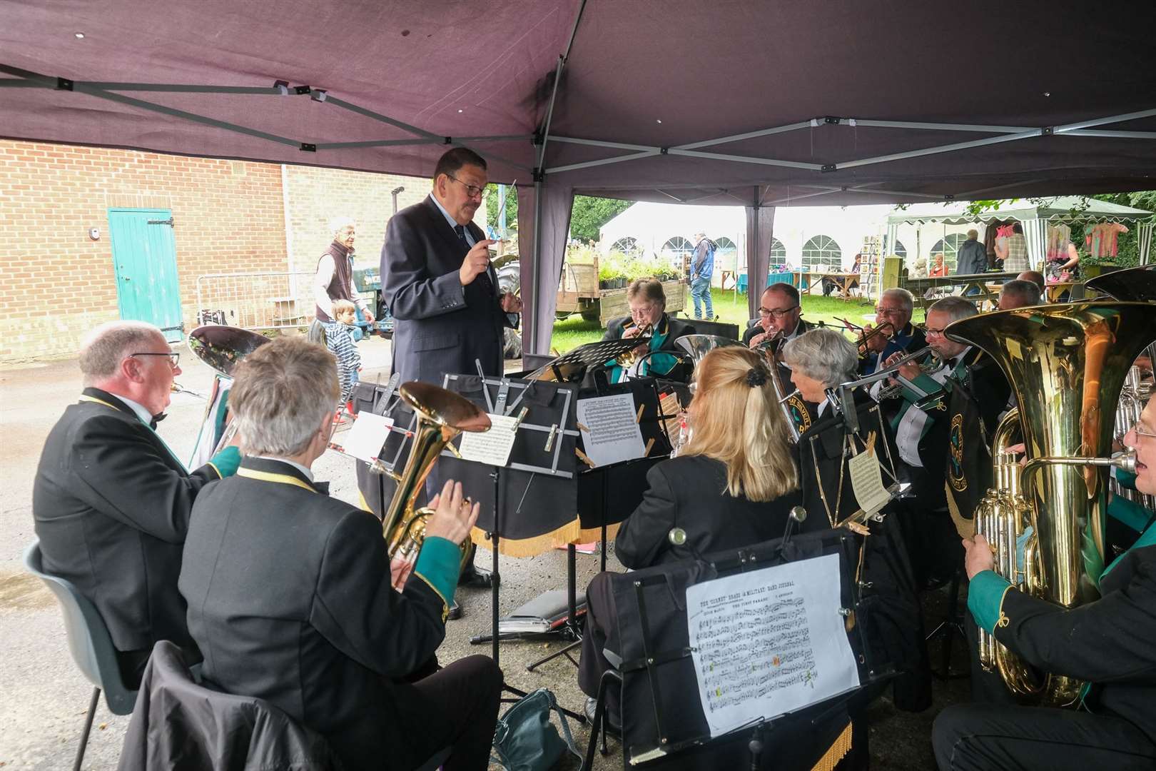 East Woodhay Silver Band will be providing entertainment