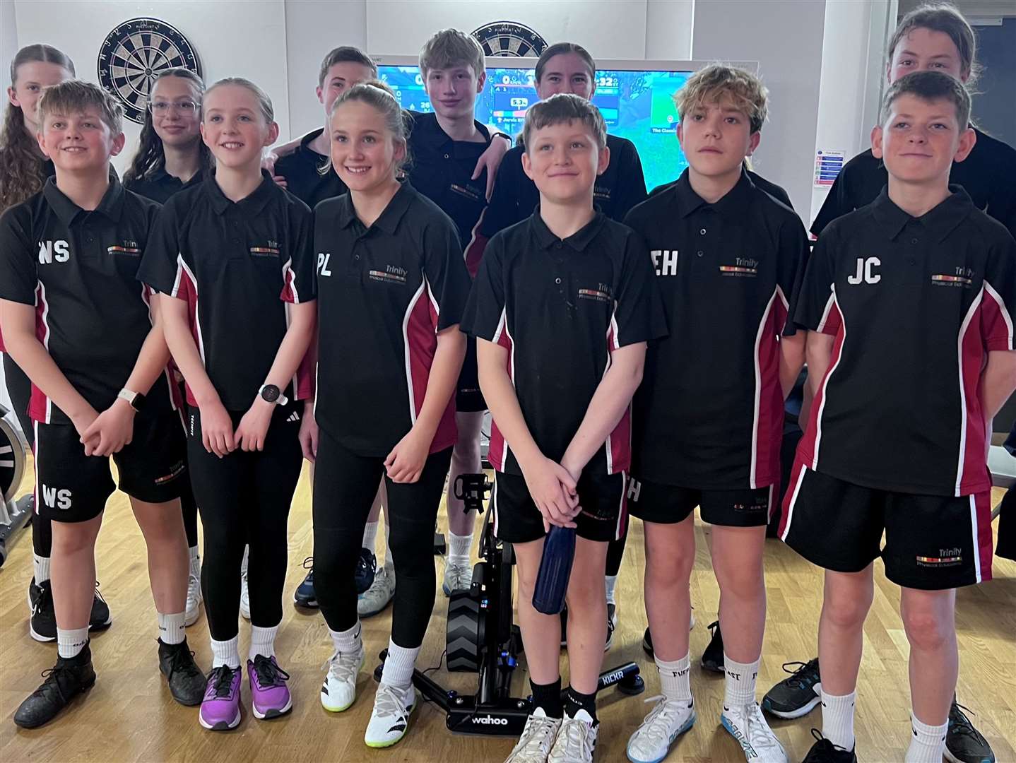 Trinity pupils' at the Newbury Road Club event