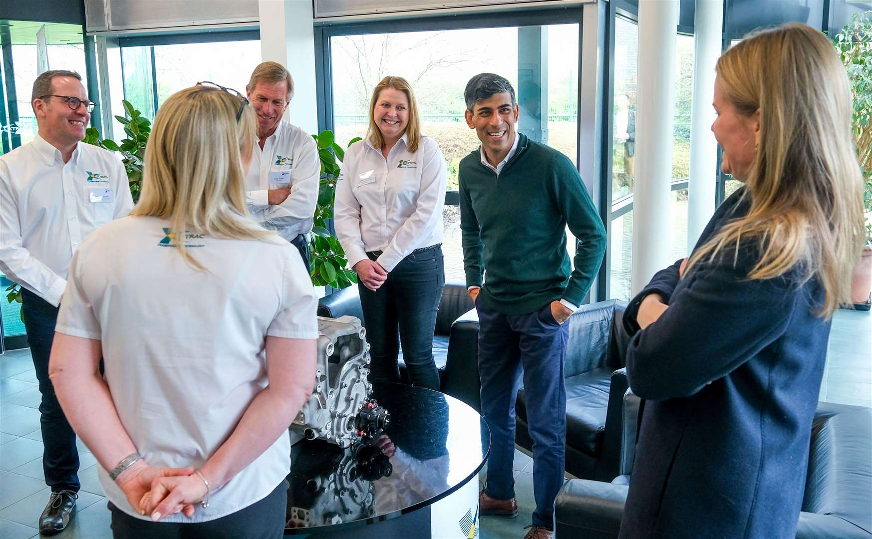 Rishi Sunak PM visits Xtrac in Thatcham