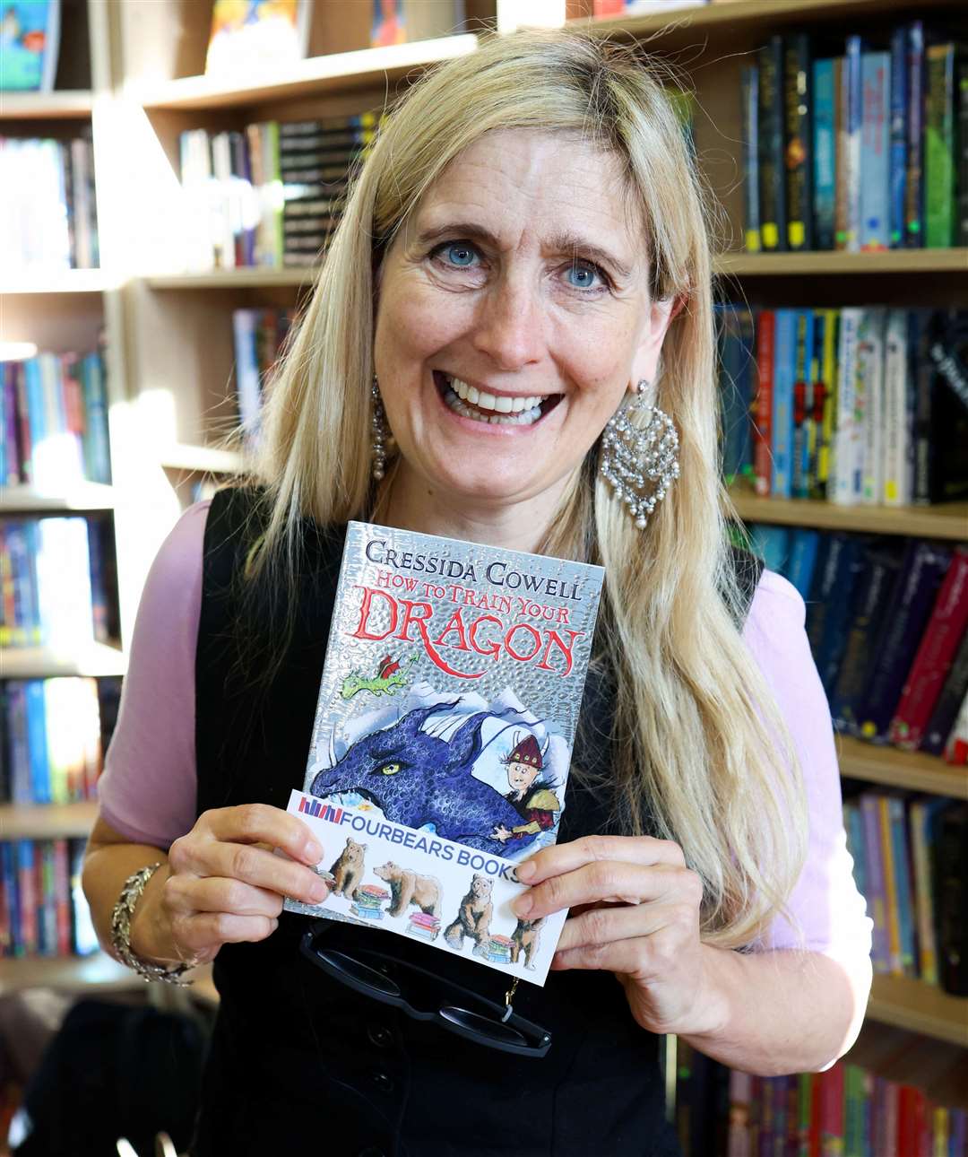 Cressida Cowell, author and the illustrator of the bestselling How to Train Your Dragon book series