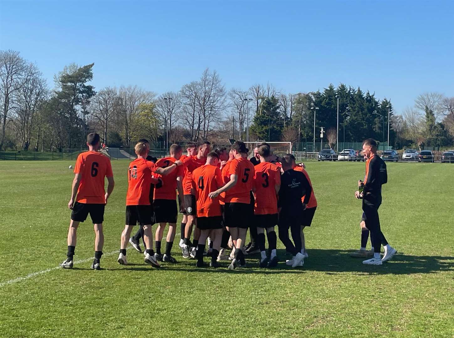 Kintbury Rangers with the Wiltshire Senior League title