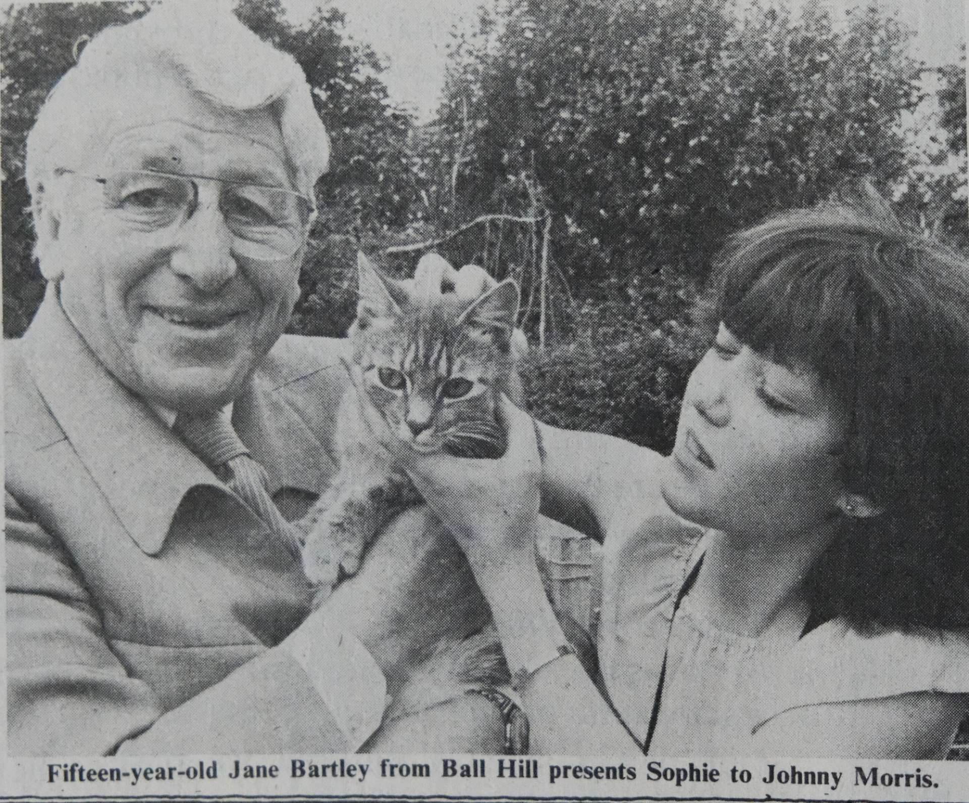 Johnny Morris, with Jane Bartley and 'Sophie'