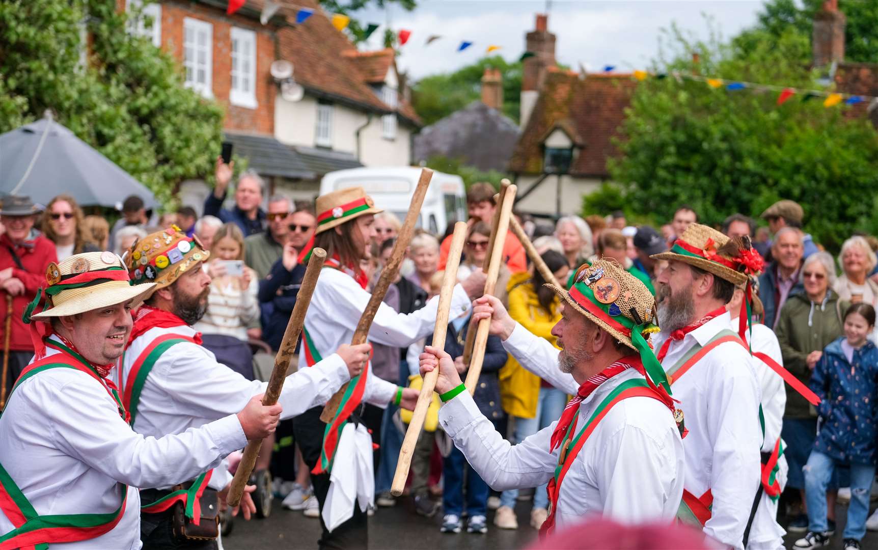 Kennet Morris Men in the village square