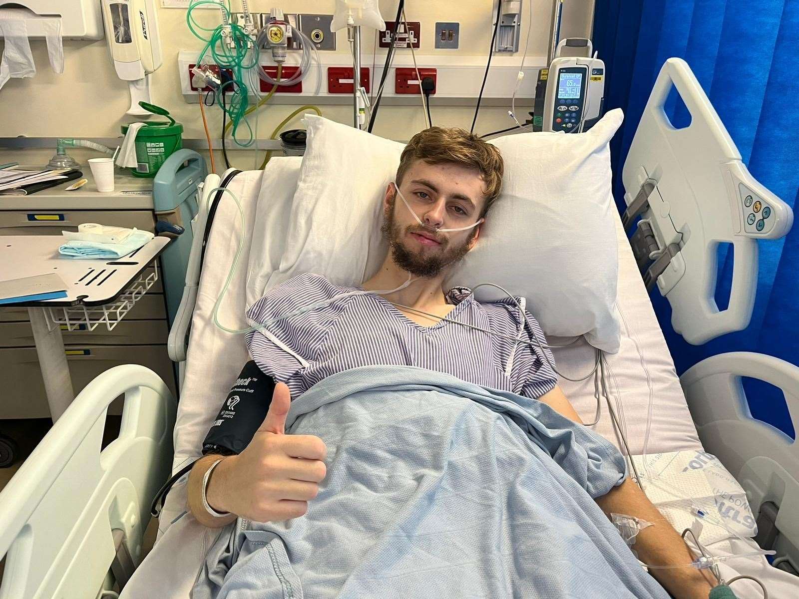 Lewis in hospital