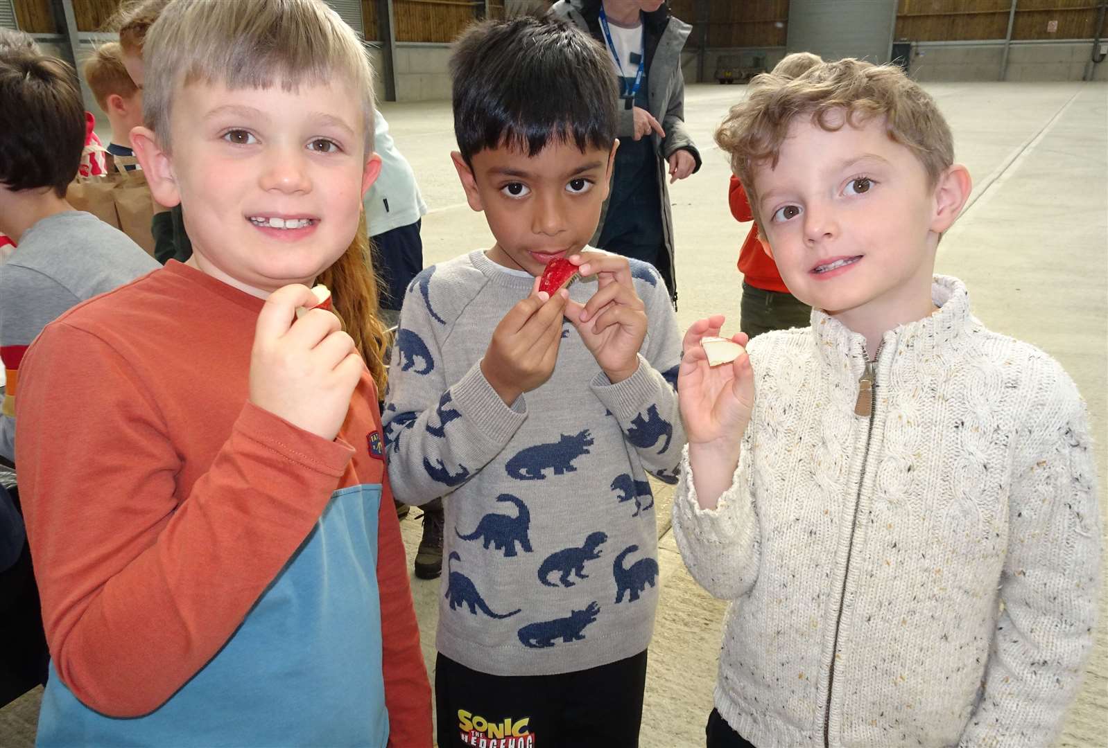 Newbury pupils enjoying a day out at the Showground