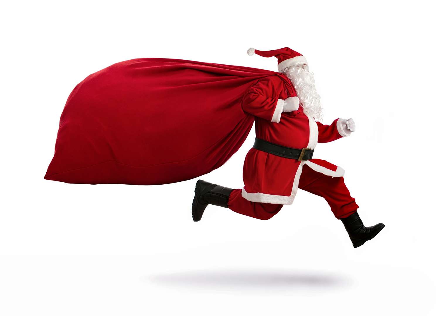 Santa Claus running for charity