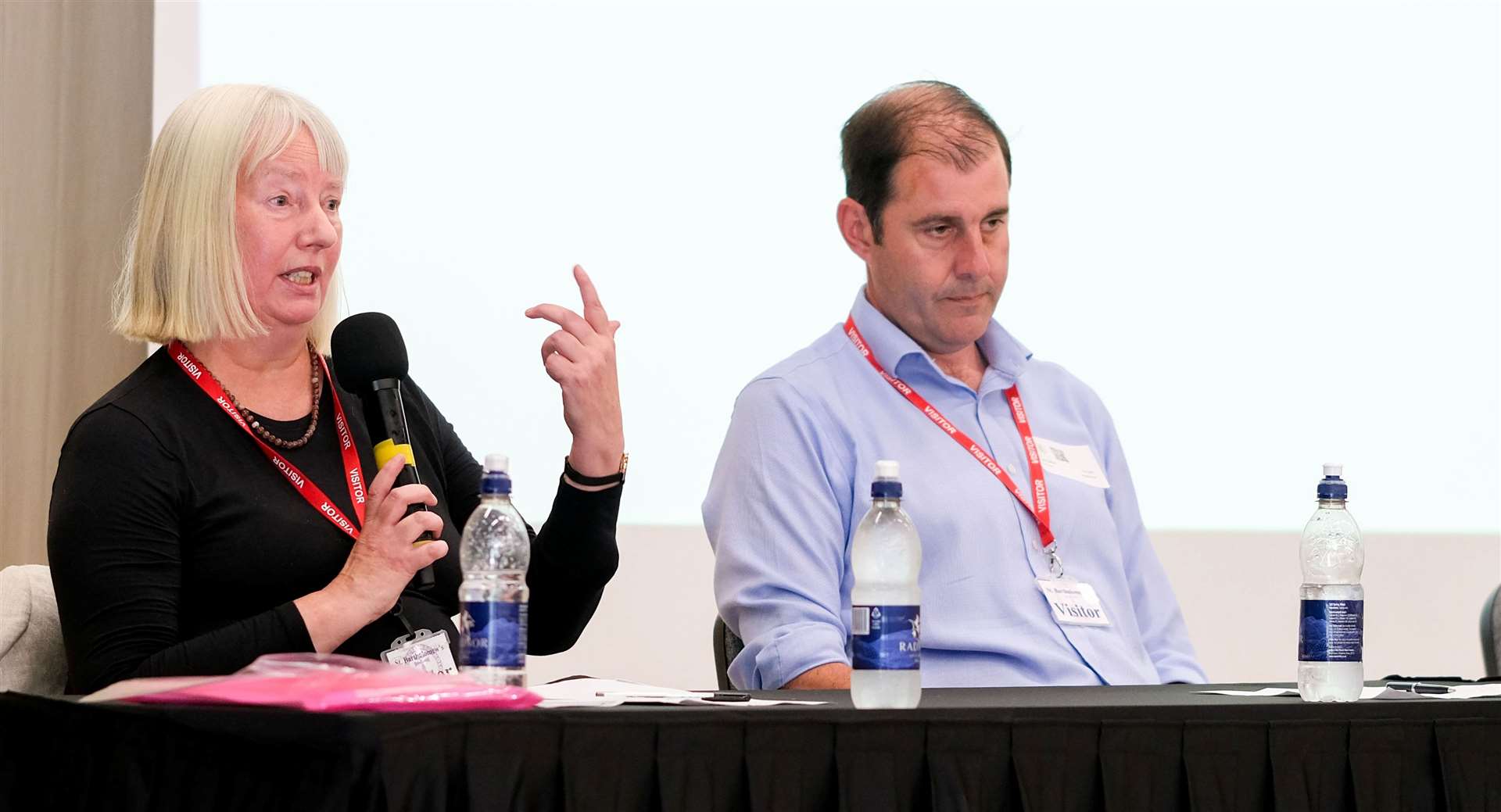 Liz Bell (Labour) speaking at St Bart’s hustings