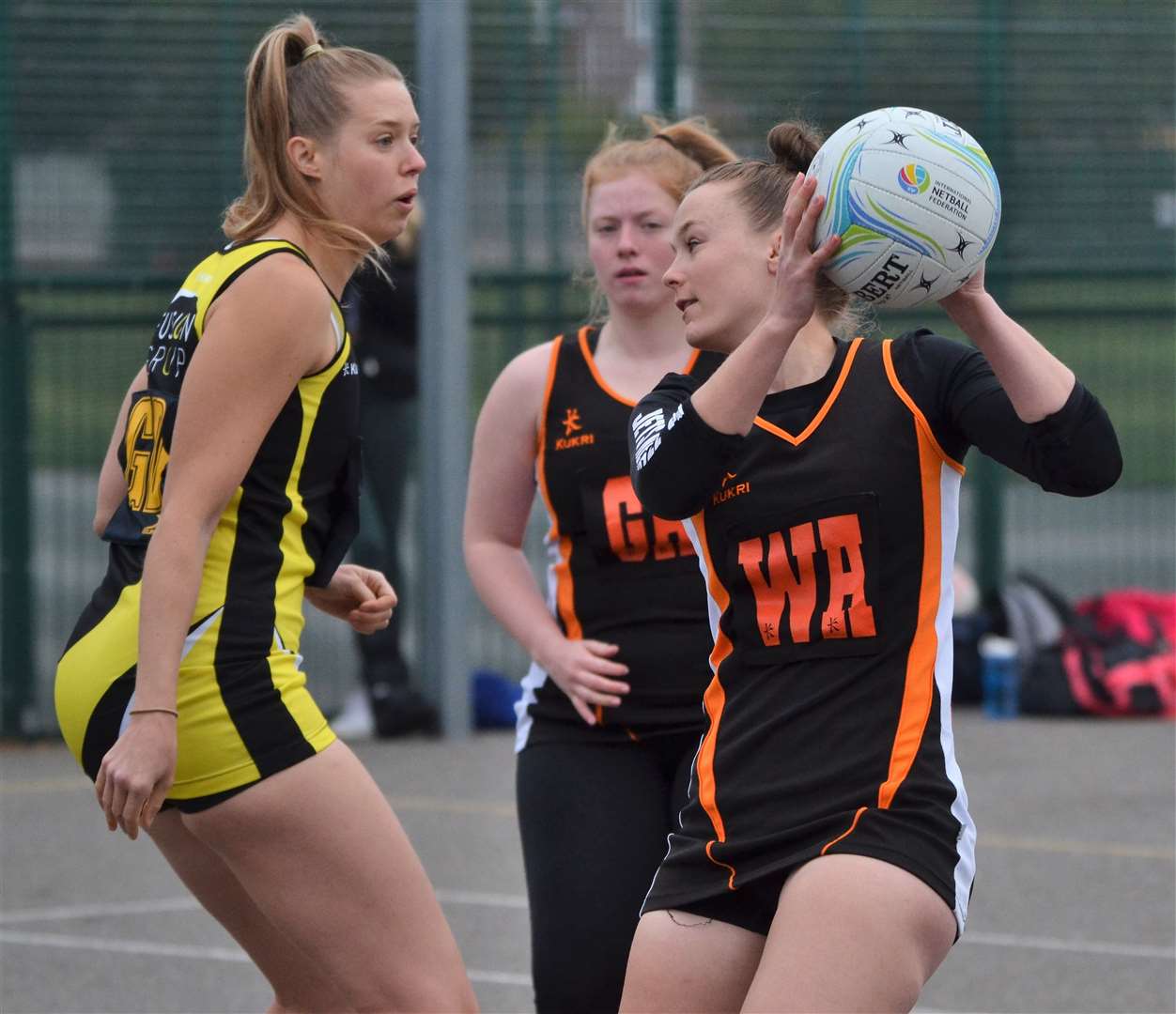 Action from the Newbury Netball League