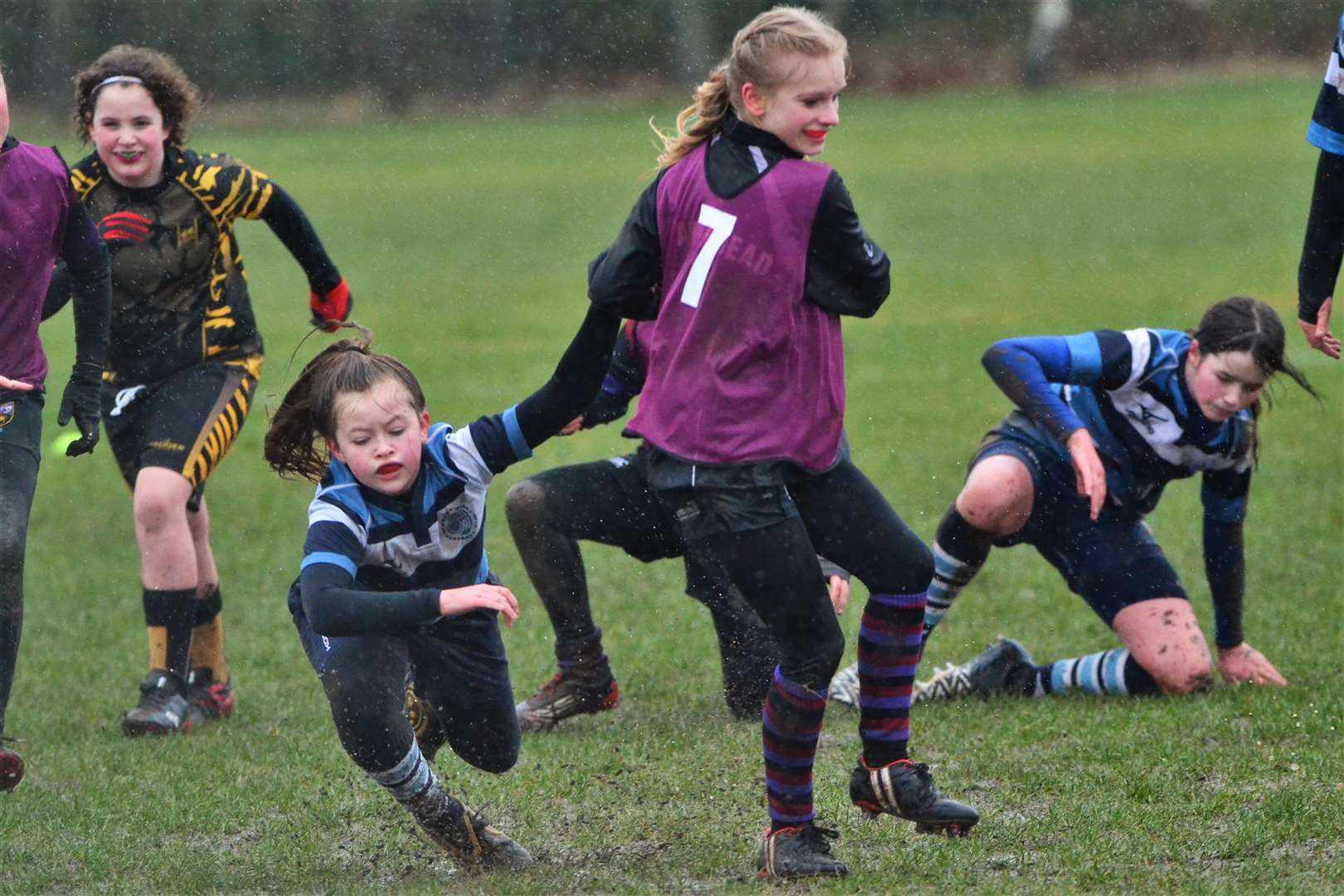 Under 13 girls rugby teams from across Berkshire and Hampshire took part in a Pitch Up and Play event in Newbury