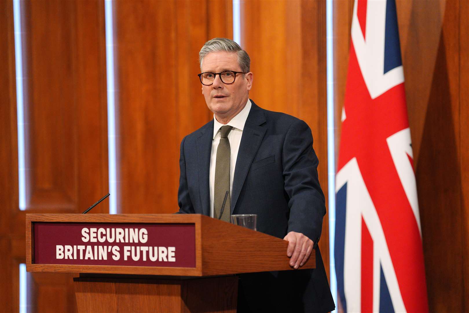Sir Keir Starmer said the future of British Steel hangs in the balance (Carl Court/PA)