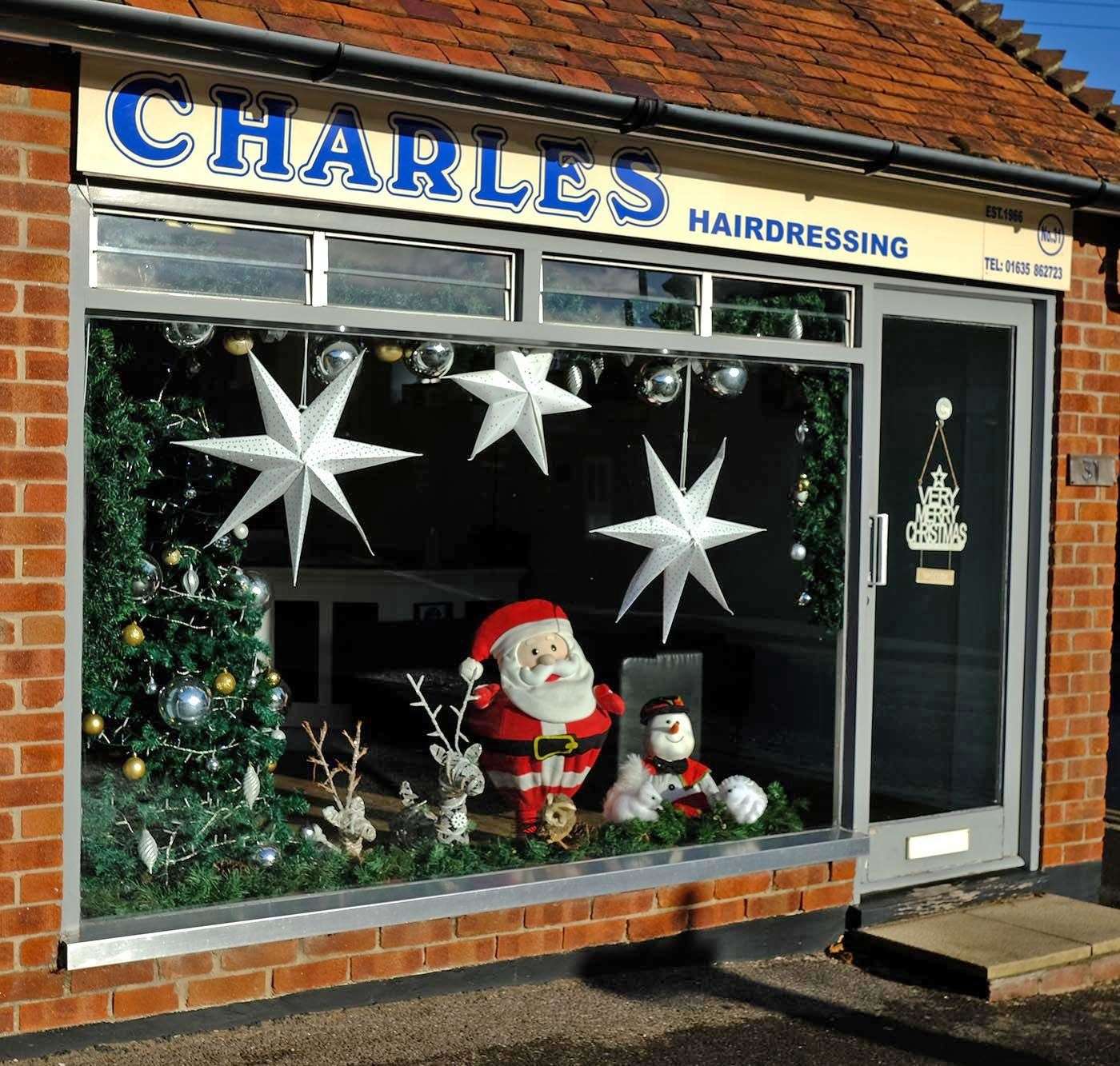 Charles Hairdressers on the High Street.