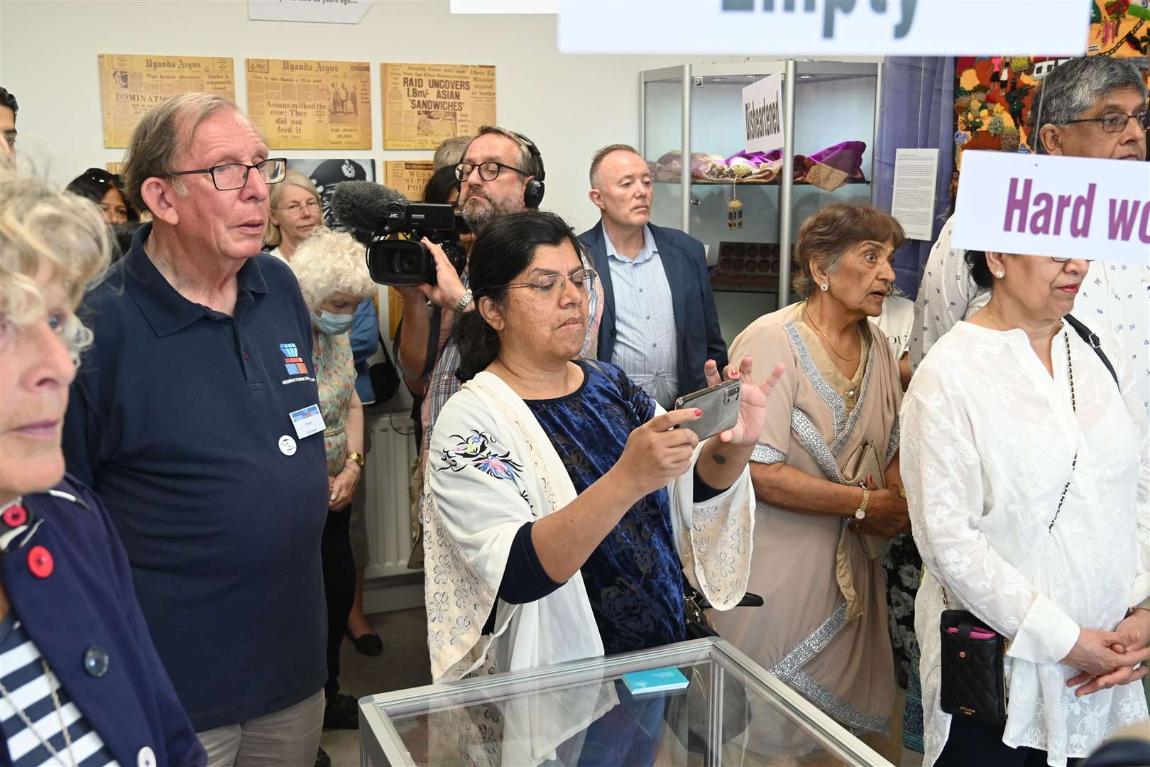 Guests attending the exhibition official opening