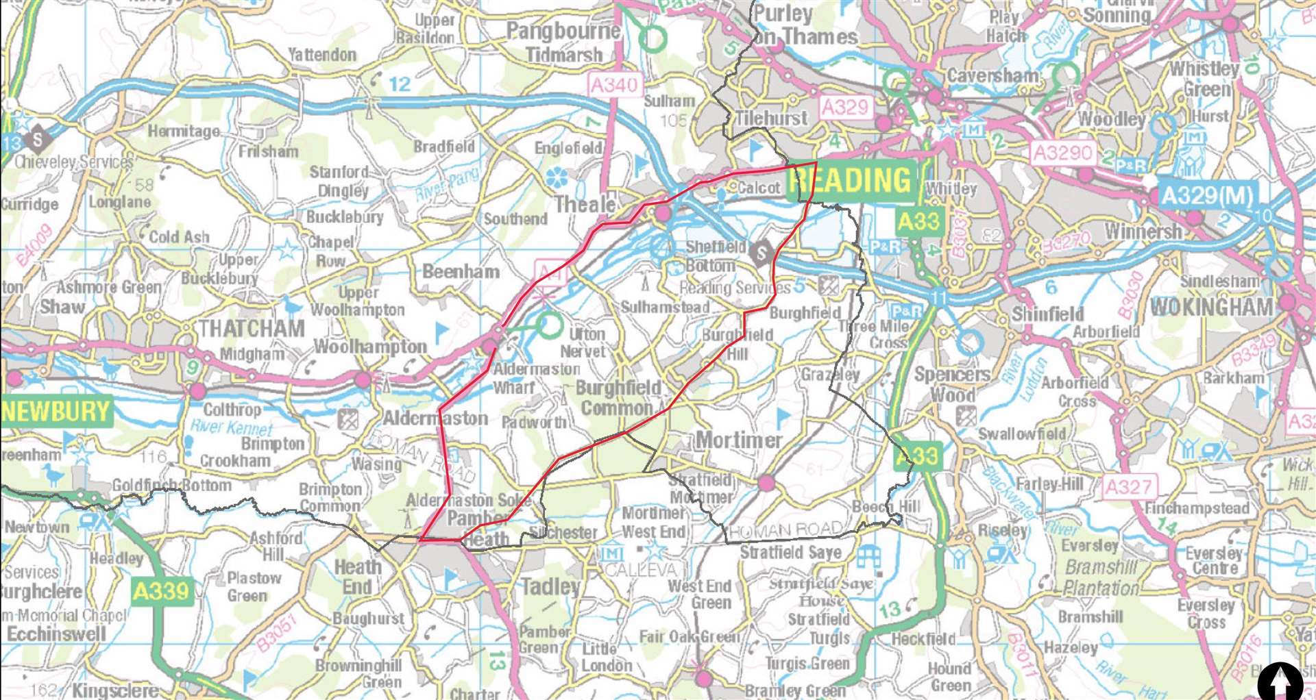 Aldermaston Wharf HGV diversion. Credit: West Berkshire Council