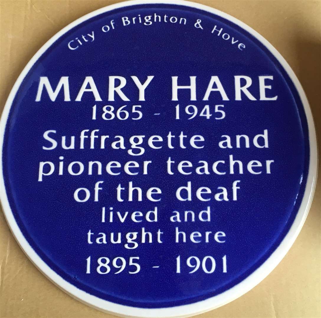 Plaque dedicated to Mary Hare unveiled in Brighton