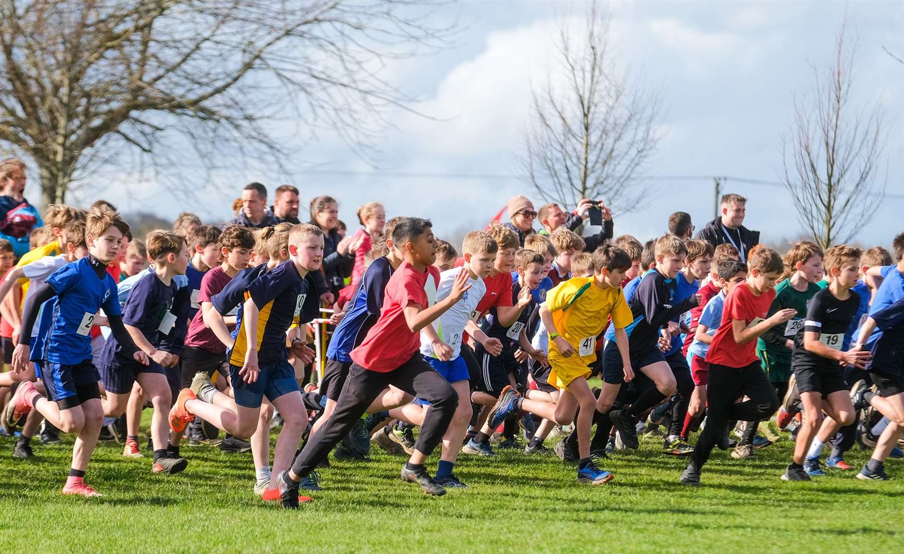 The Year 5 and 6 boys get started
