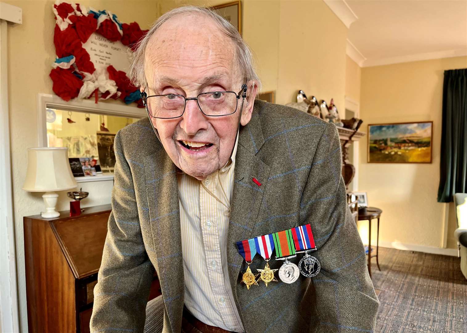 D-Day veteran Cecil Newton, pictured when he was 99