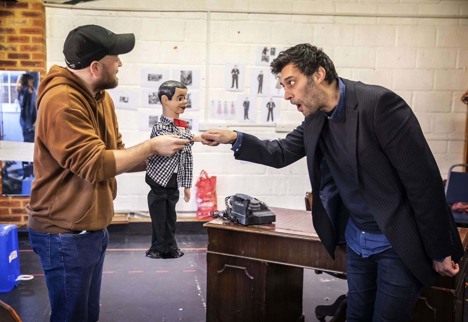 Spike rehearsals, Jeremy Lloyd and Robert Mountford, Pamela Raith Photography