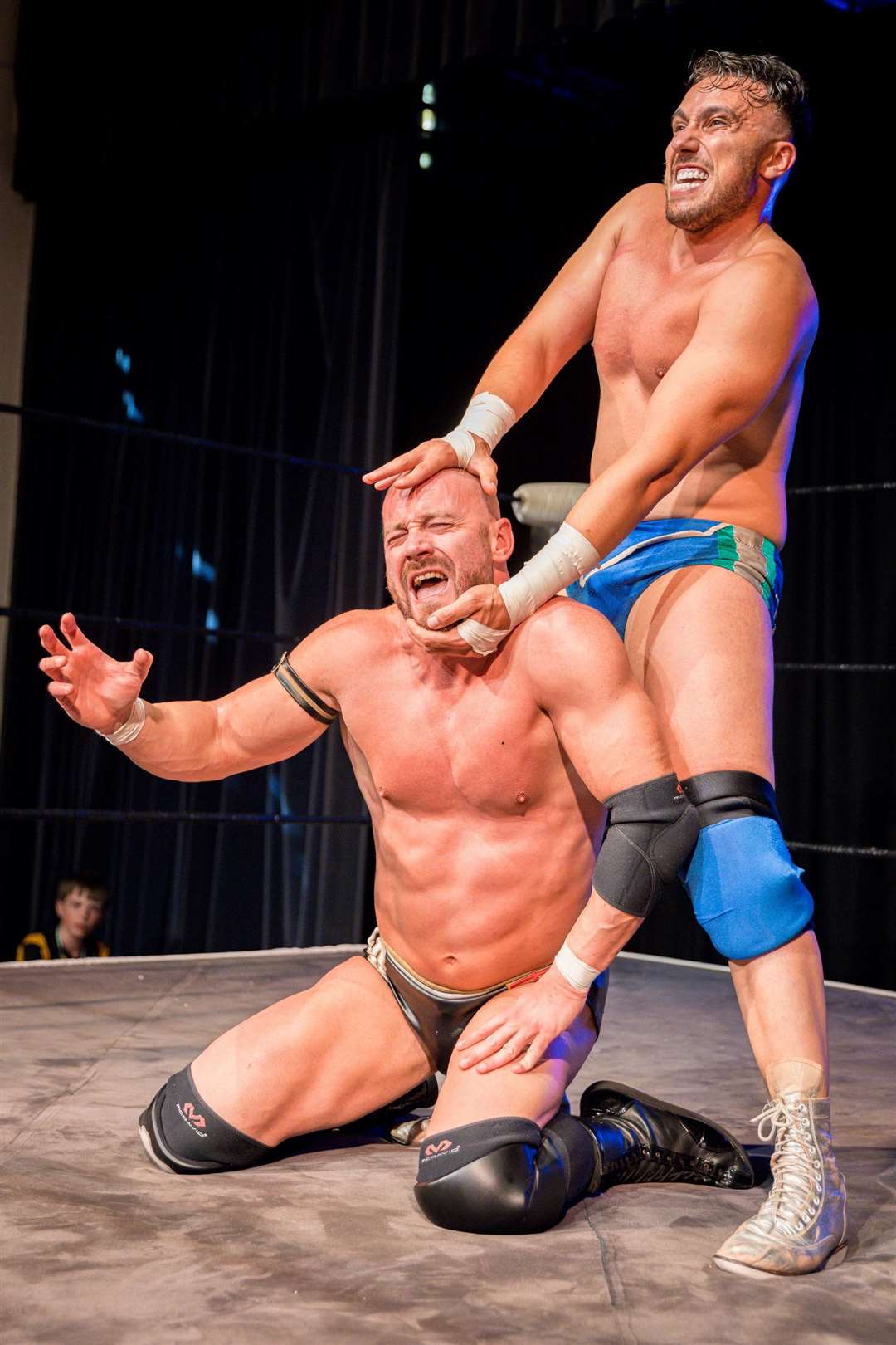 Antonio De Luca and former WWE NXT UK star Eddie Ryan at British Kingdom Pro Wrestling event in Thatcham - Photo: Emma Meek