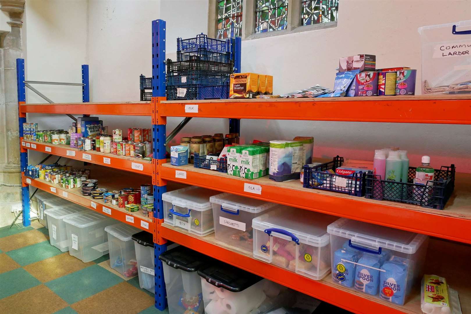 The unique service offered residents low-cost food and basic groceries which came from public donations, credit: Gareth Martin