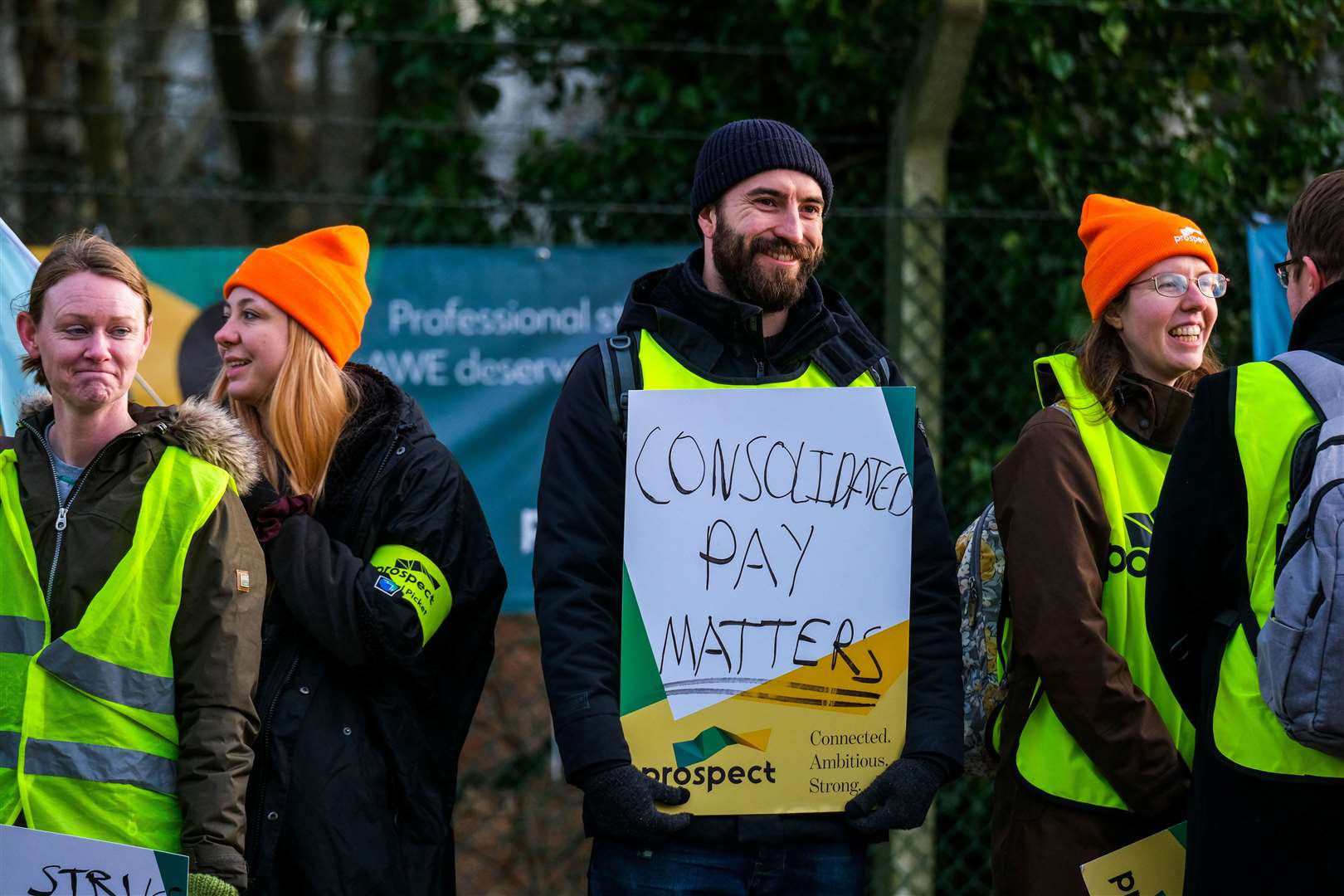 Strike action at the Atomic Weapons Establishment in Aldermaston