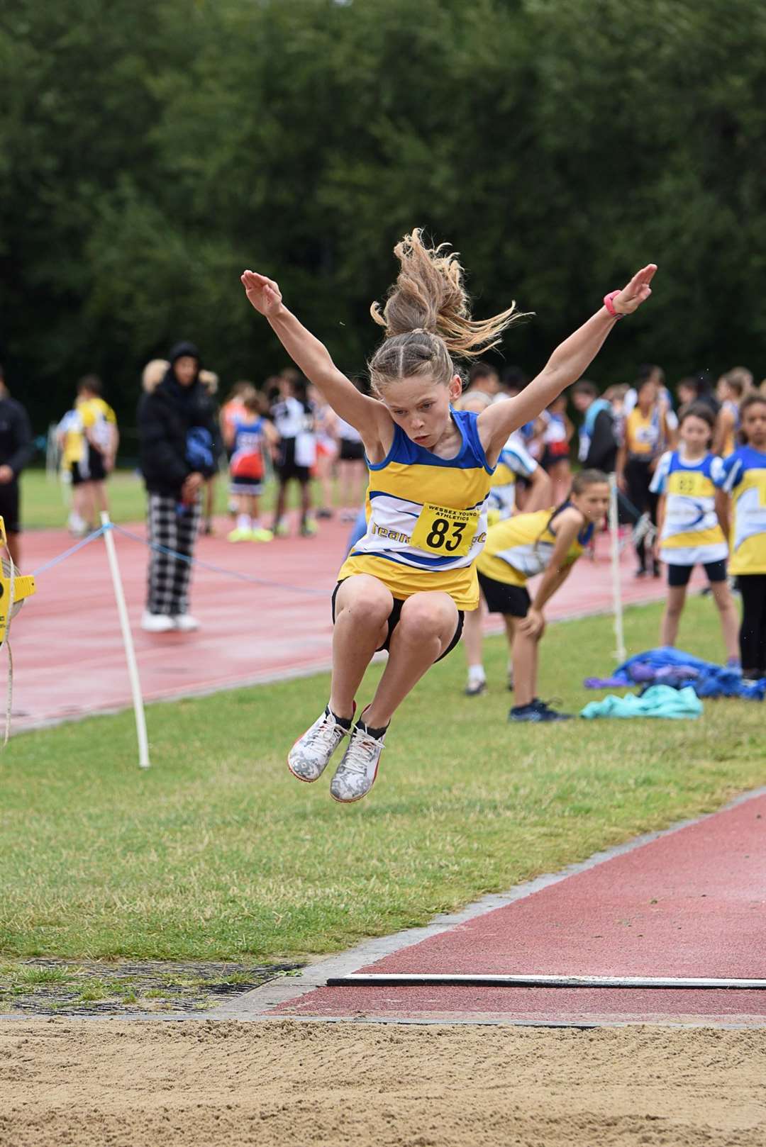 Under-11 girls champion Matilda Clare. Picture by Julia Hoaen