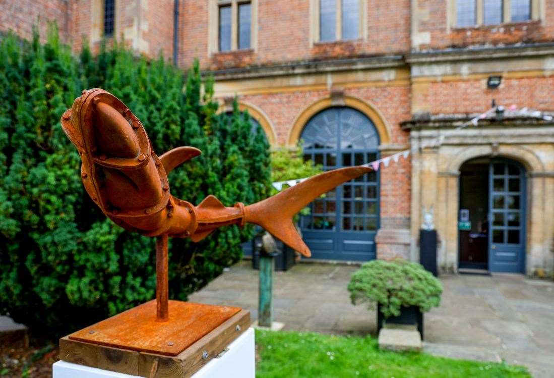 Altered States Sculpture Exhibition at Shaw House Crispin Foy - Industrial Predator