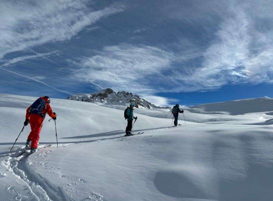 Members of the team hiking, picture: Francis Construction