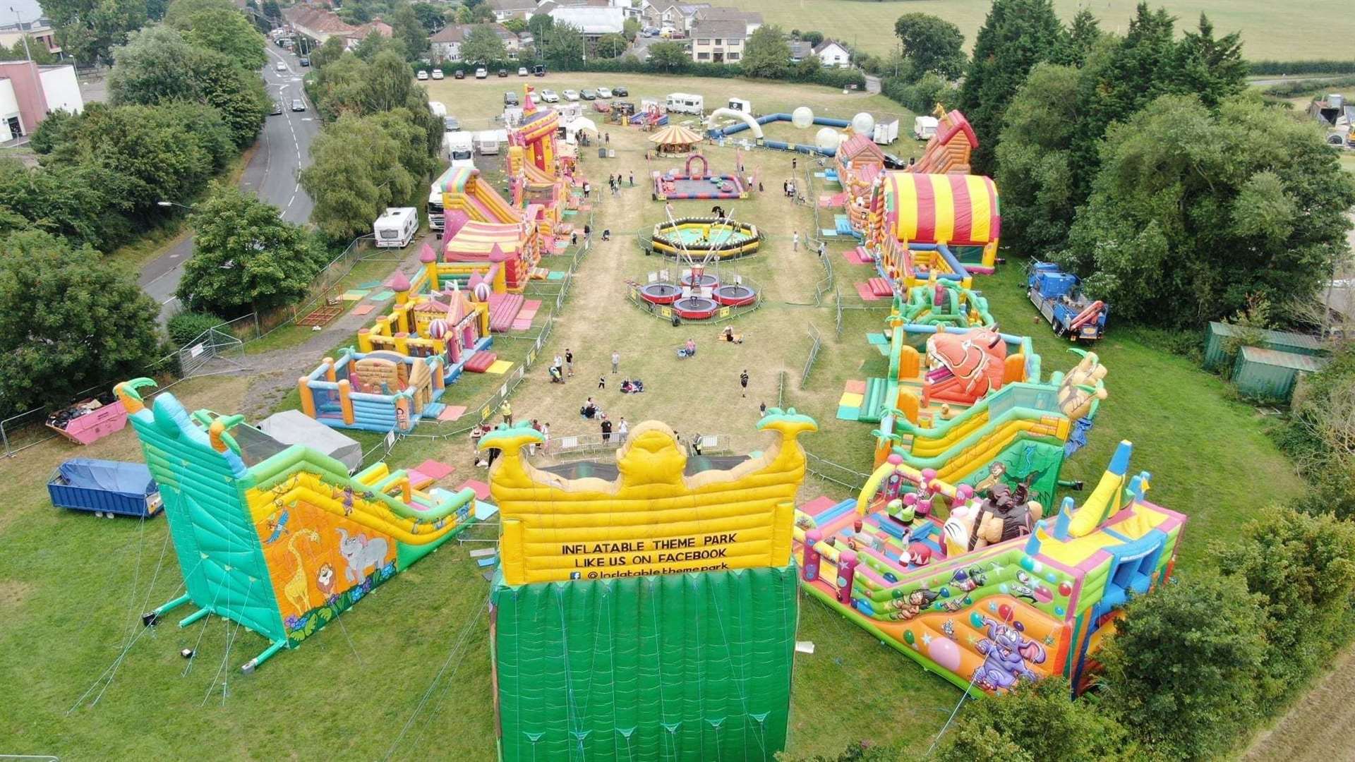 A giant inflatable theme park is coming to Newbury this weekend