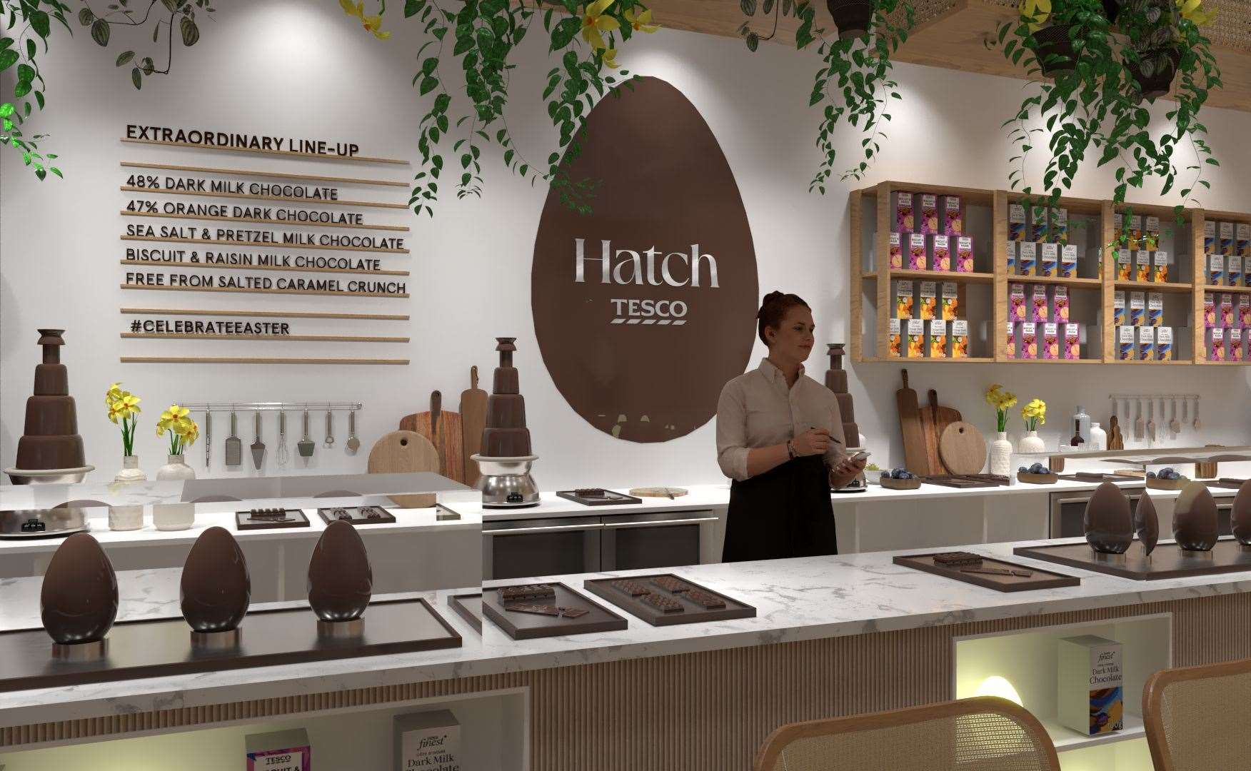 Hatch by Tesco – the ultimate easter egg tasting experience for grown-ups Picture: Rob Greig/Cover Images