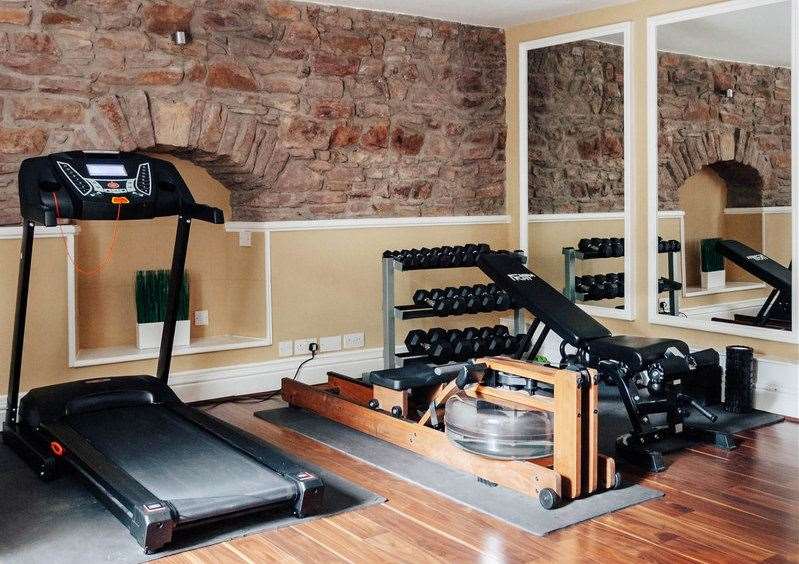 The newly appointed Mansion Tester will be able to make use of the property's private gym during their stay. Picture credit: SWNS