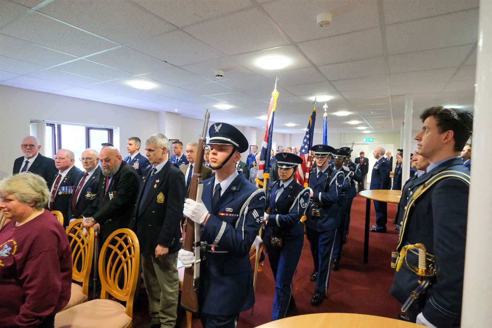 Standard bearers come forward