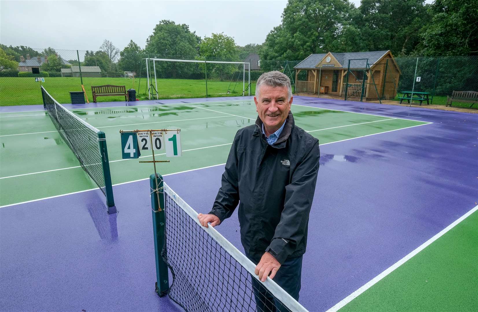 Cold Ash Tennis Club chairman Paul Townsend on the new courts
