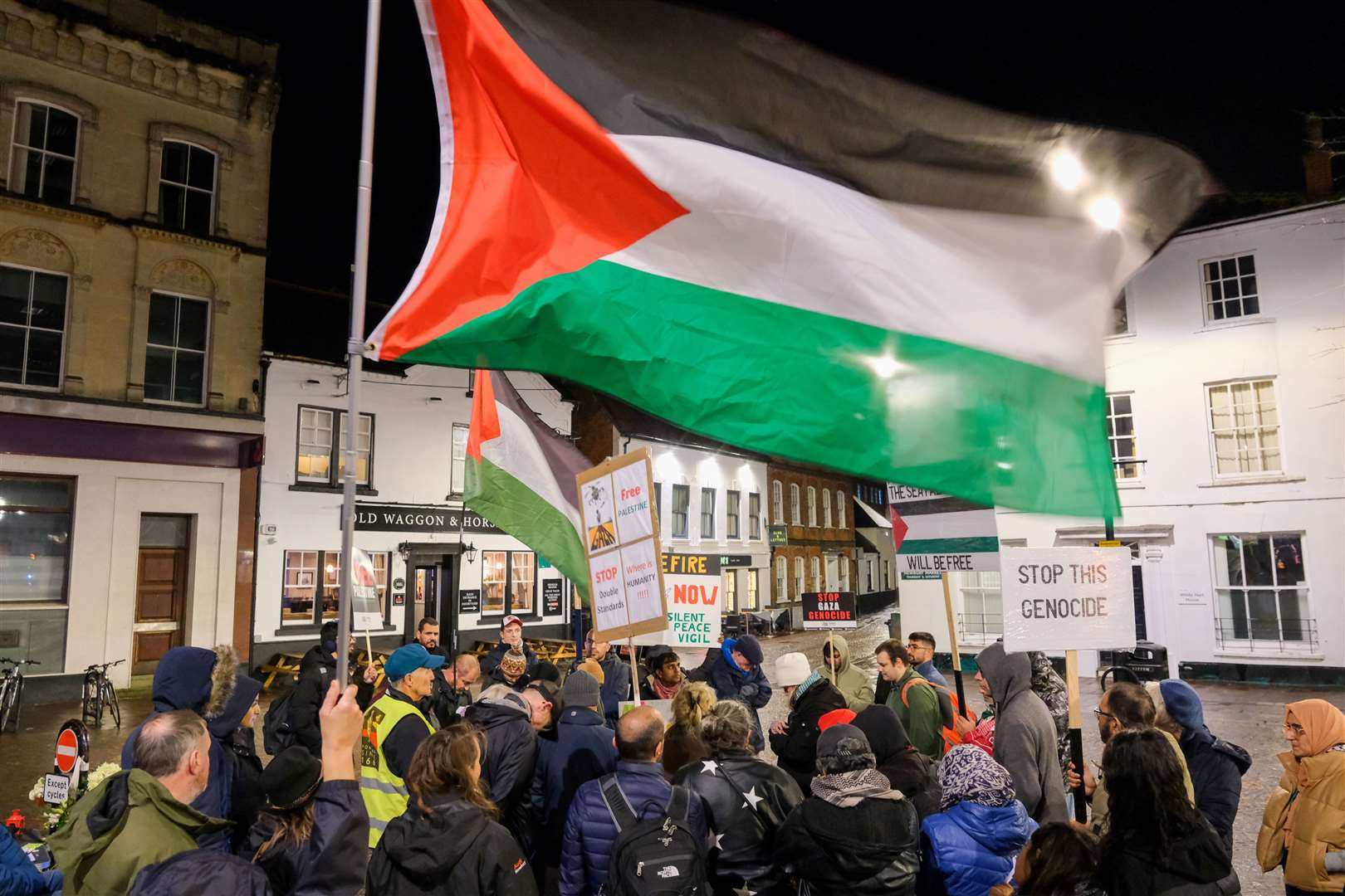 A silent peace vigil is being held in Newbury each week